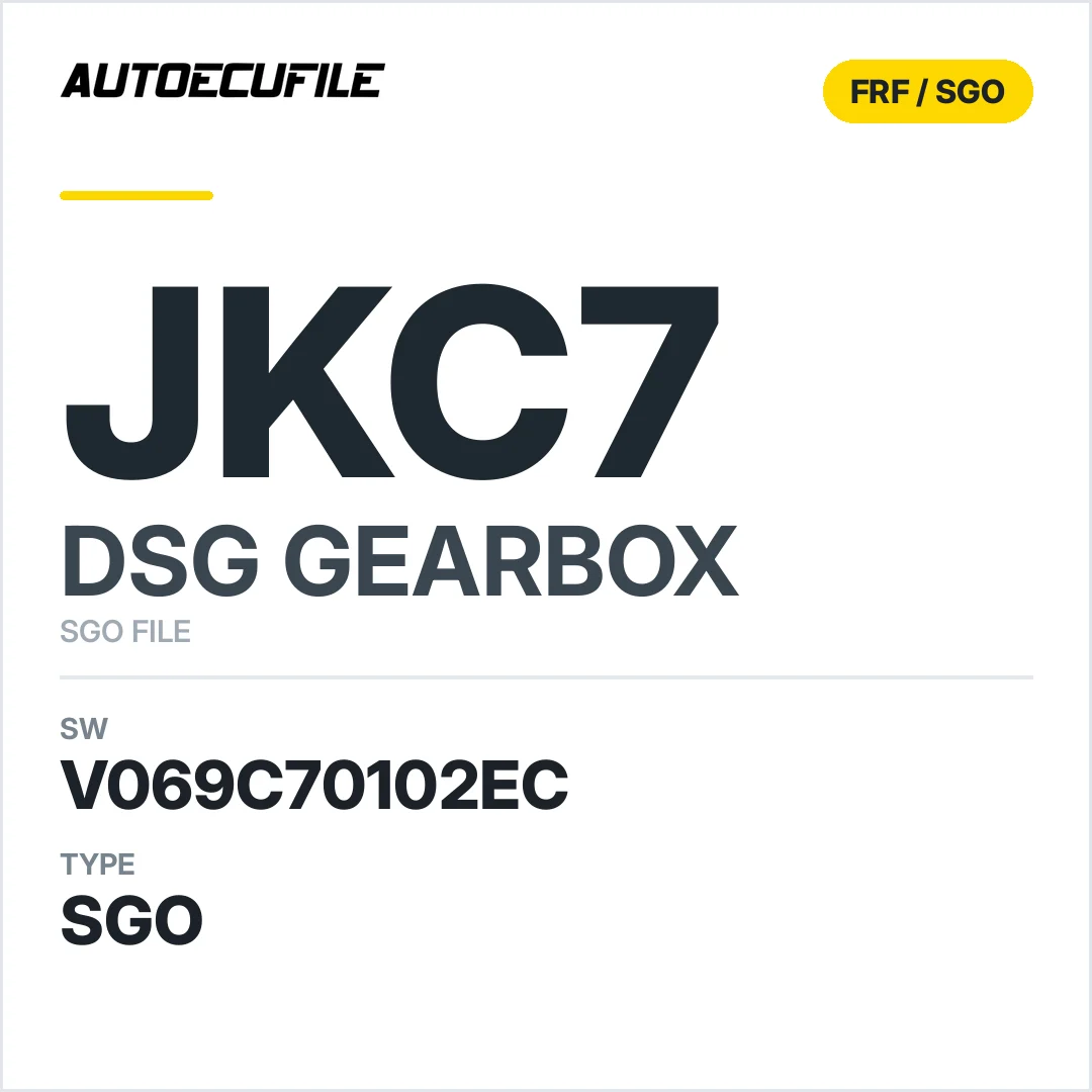 v069C70102ec  getriebe DSG jKC7 sw SGO FILE