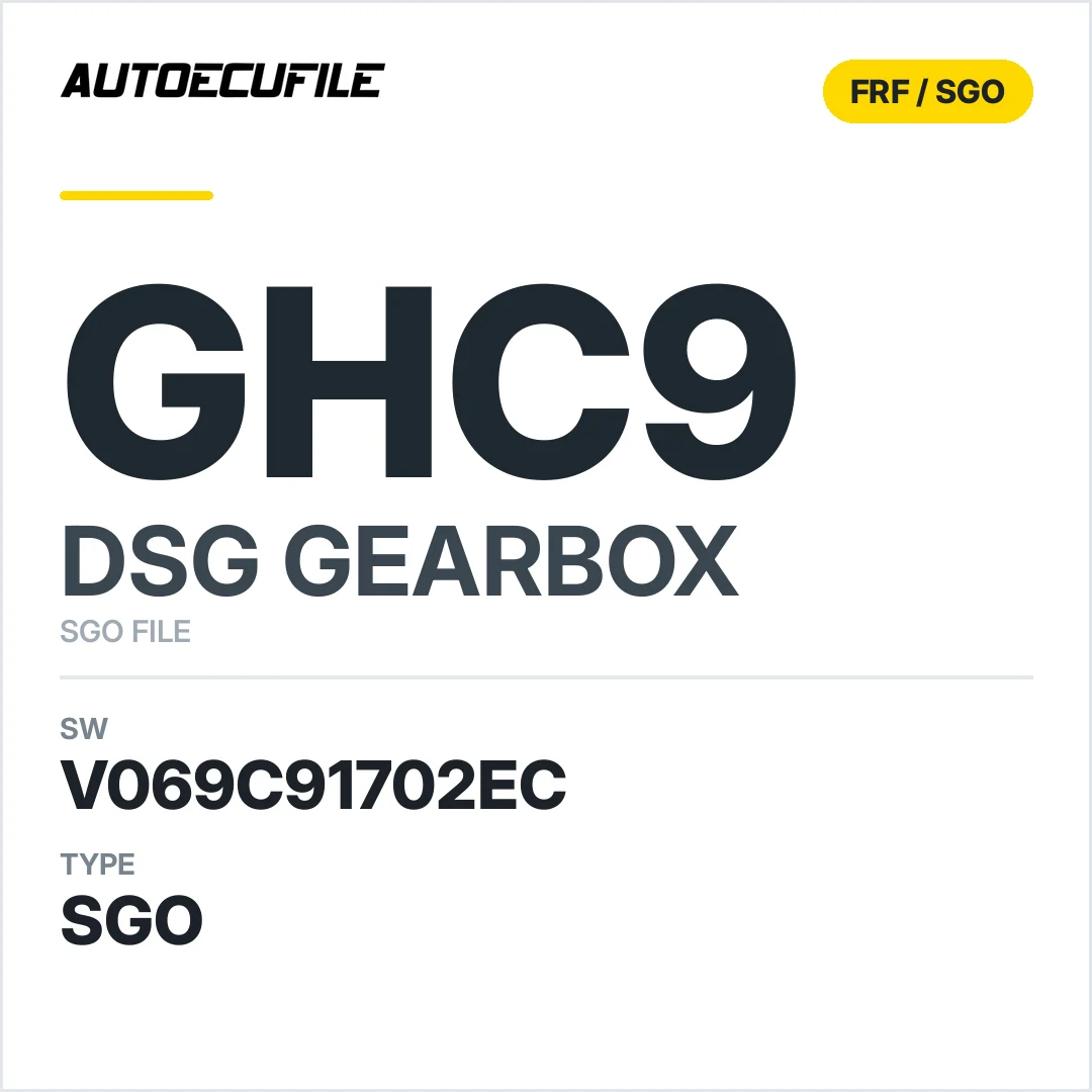 v069C91702ec  getriebe DSG ghC9 sw SGO FILE