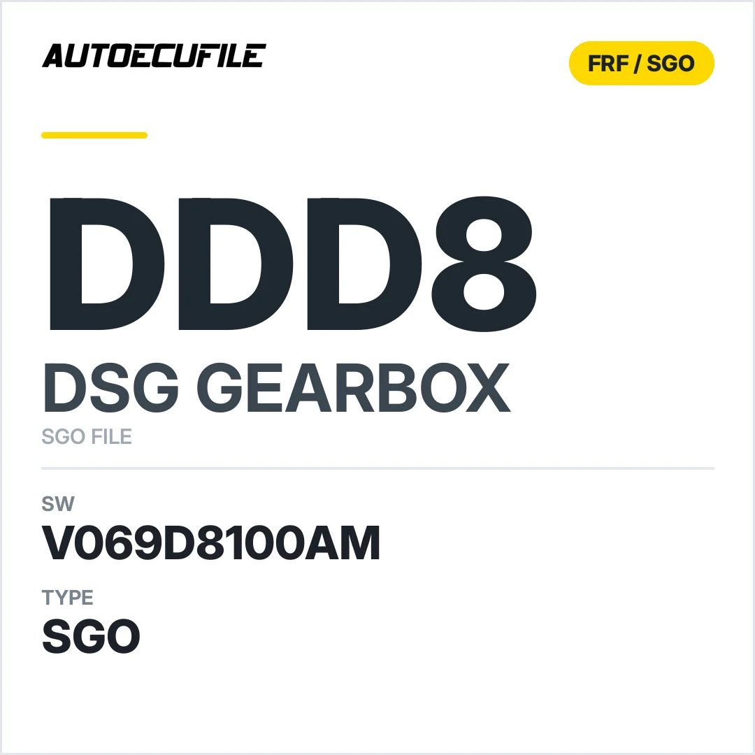v069D8100AM   getriebe DSG DDD8 sw SGO FILE