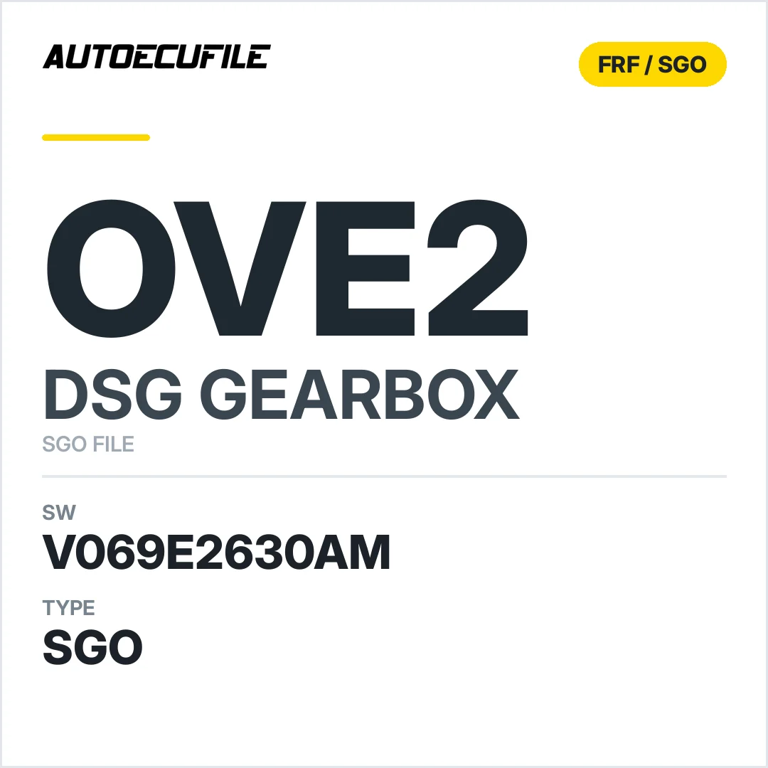 v069E2630AM   getriebe DSG OVE2 sw SGO FILE