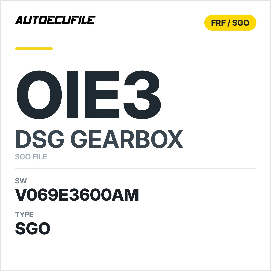 v069E3600AM   getriebe DSG OIE3 sw SGO FILE