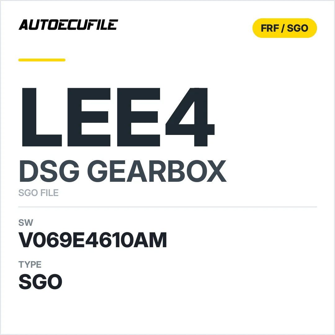 v069E4610AM   getriebe DSG LeE4 sw SGO FILE