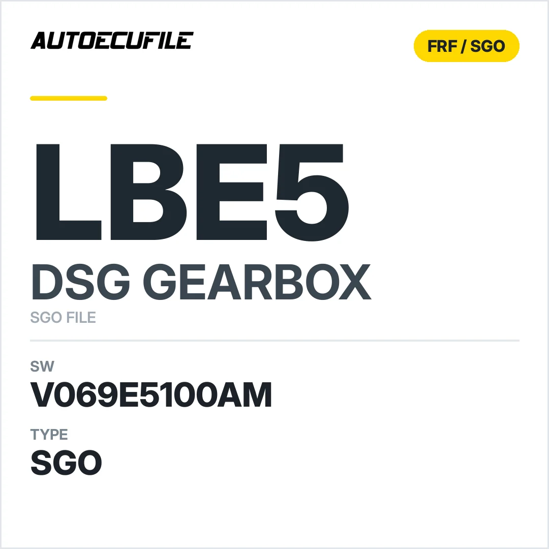 v069E5100AM   getriebe DSG LBE5 sw SGO FILE