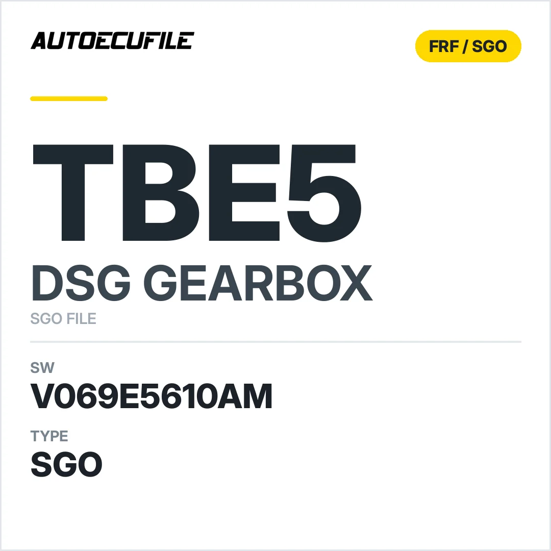 v069E5610AM   getriebe DSG tbE5 sw SGO FILE