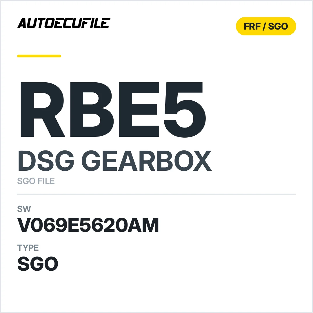 v069E5620AM   getriebe DSG rBE5 sw SGO FILE
