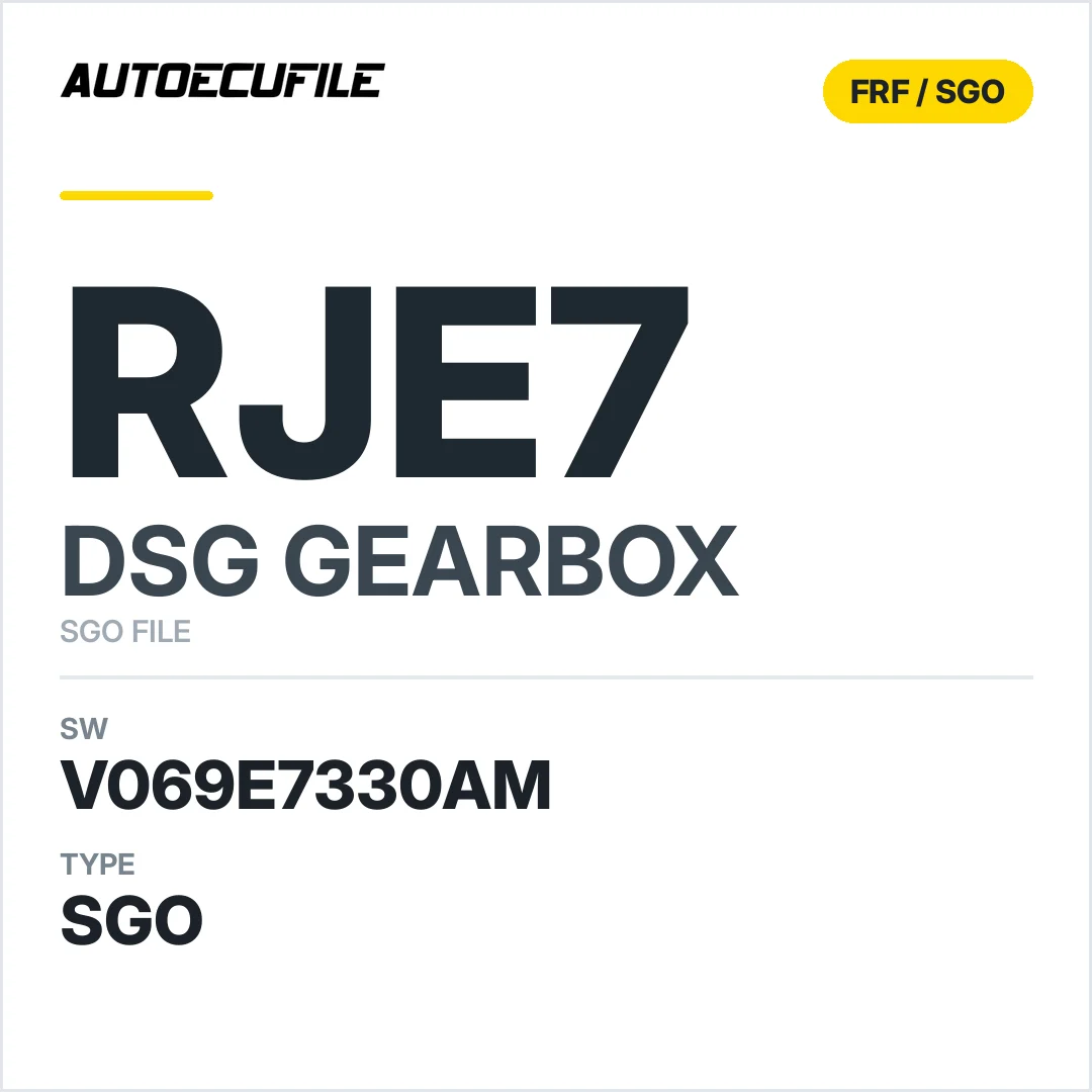 v069E7330AM   getriebe DSG RJE7 sw SGO FILE