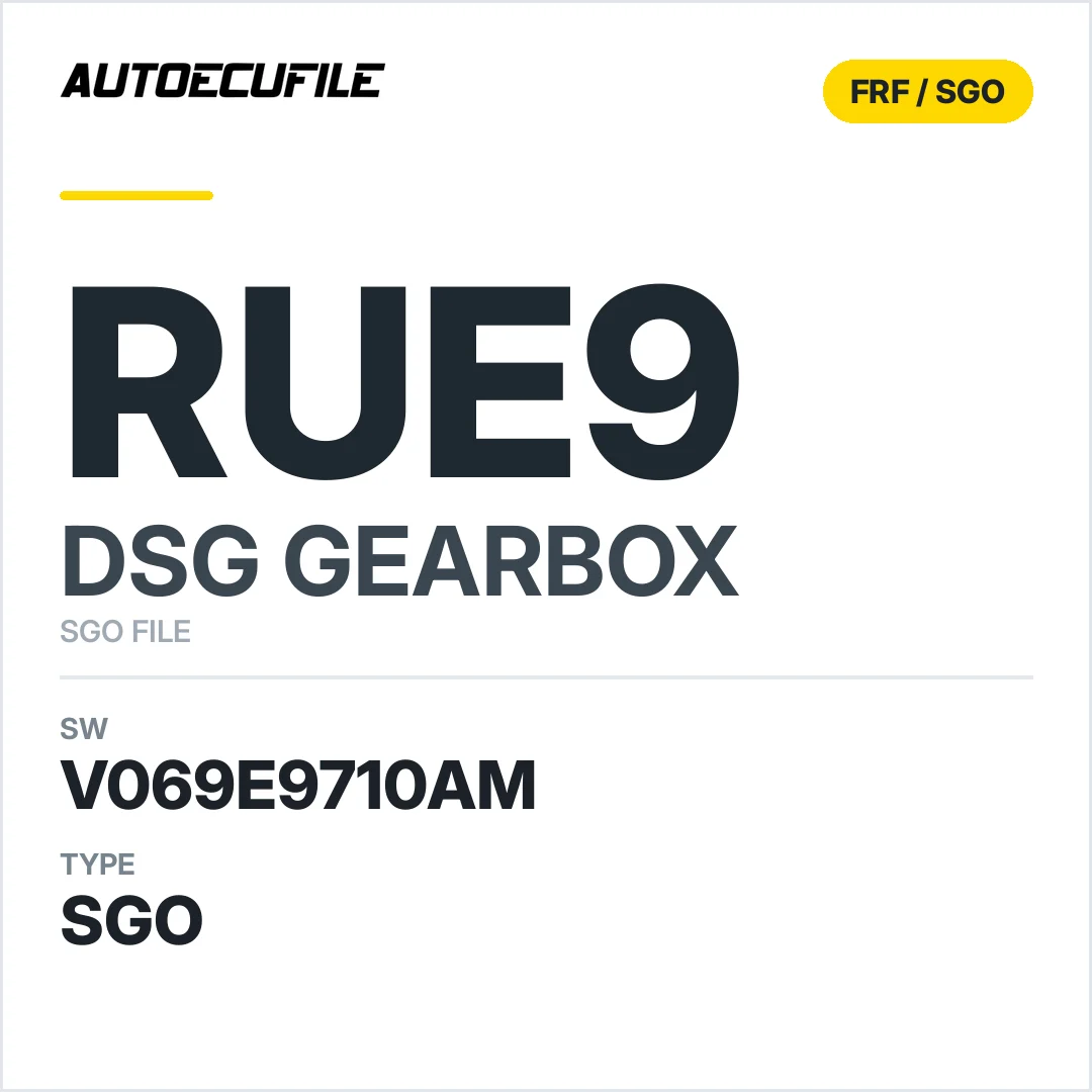 v069E9710AM   getriebe DSG rUE9 sw SGO FILE