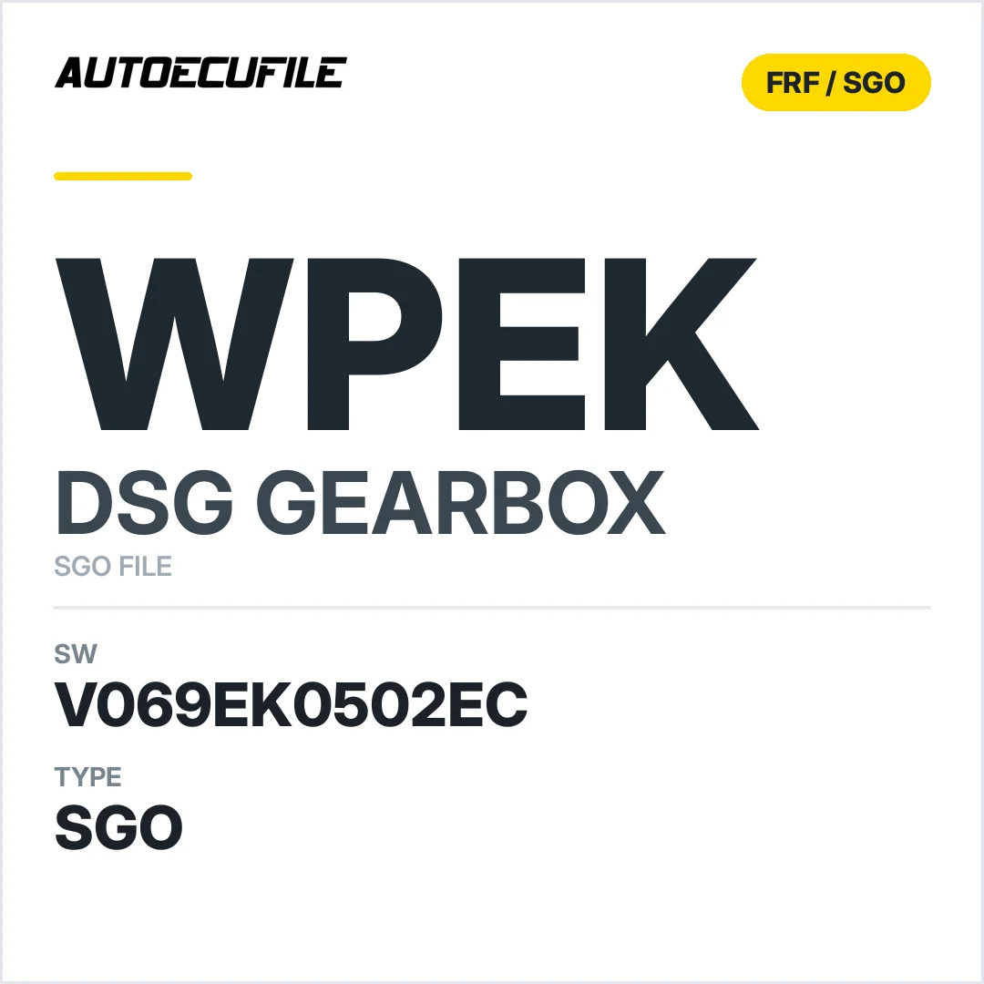 v069EK0502ec  getriebe DSG WPEK sw SGO FILE