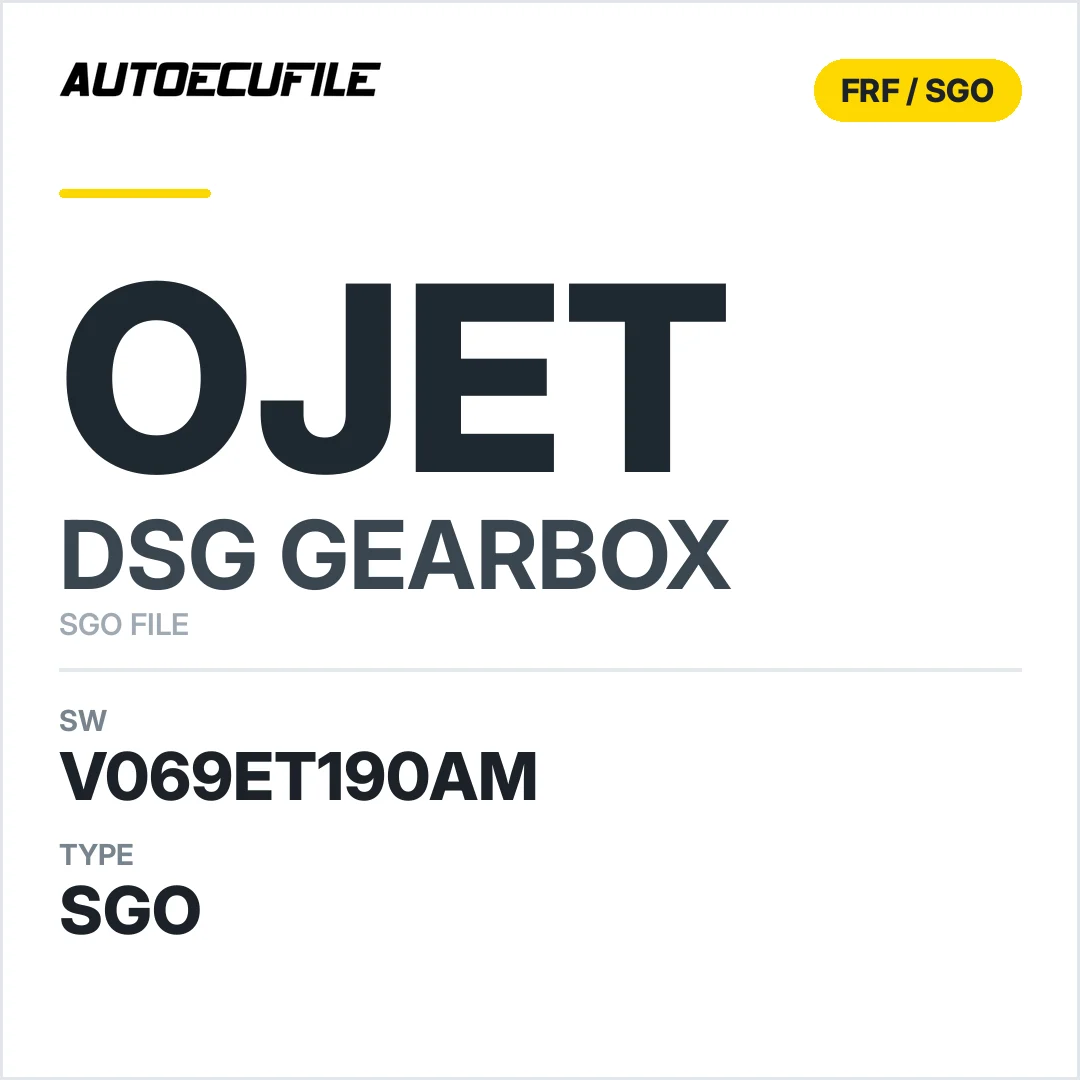v069ET190AM   getriebe DSG OJET sw SGO FILE