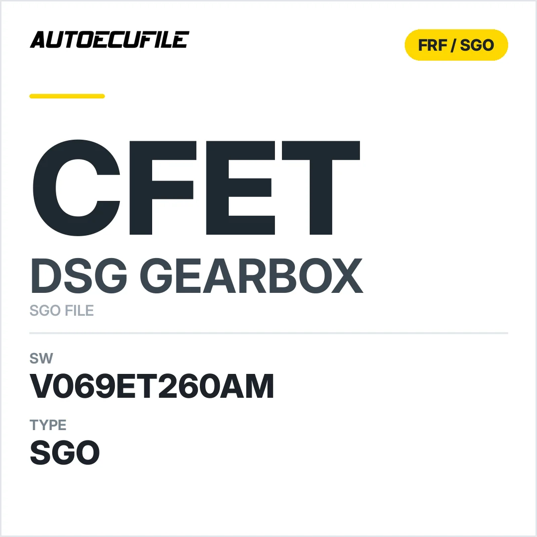 v069ET260AM   getriebe DSG cfET sw SGO FILE