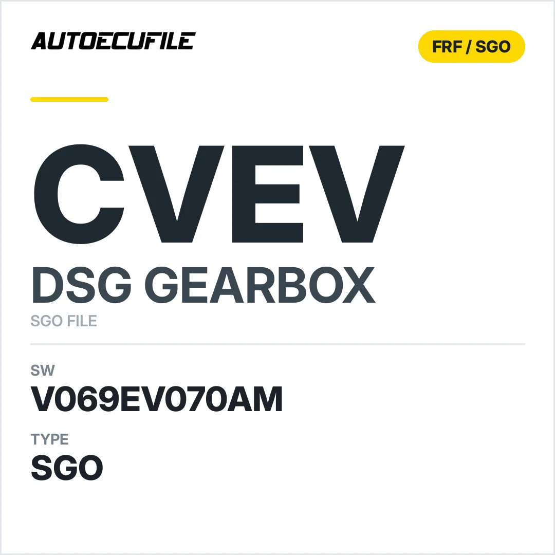 v069EV070AM   getriebe DSG cVEV sw SGO FILE