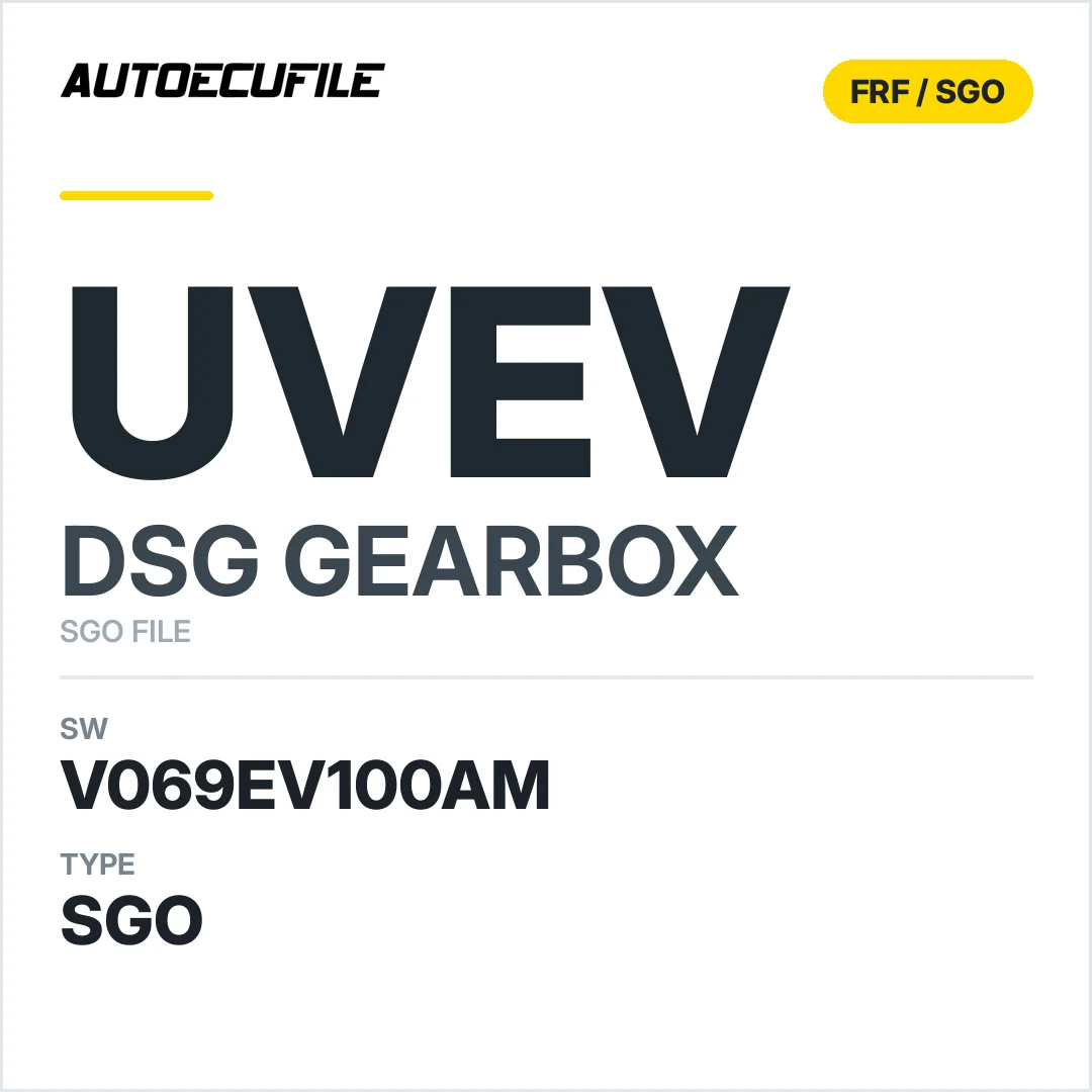 v069EV100AM   getriebe DSG UVEV sw SGO FILE