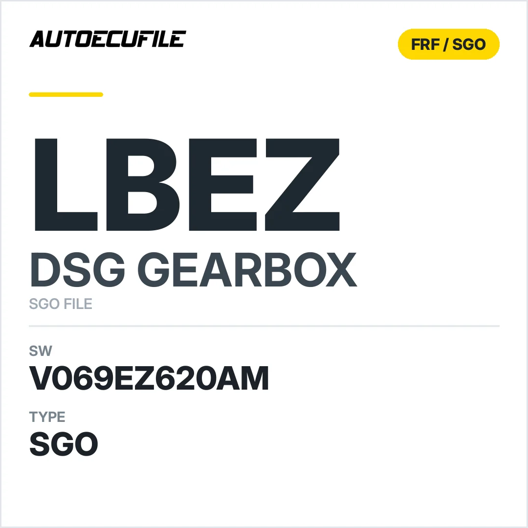 v069EZ620AM   getriebe DSG LBEZ sw SGO FILE