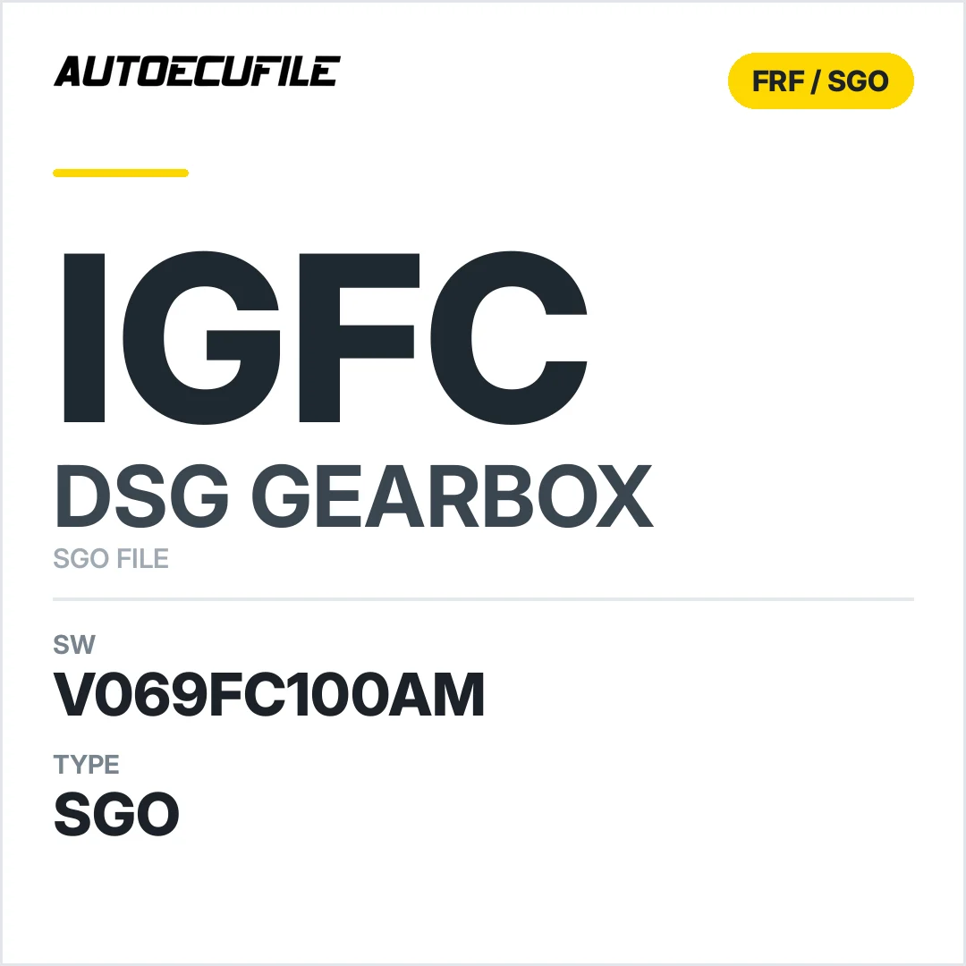 v069FC100AM   getriebe DSG IgFC sw SGO FILE