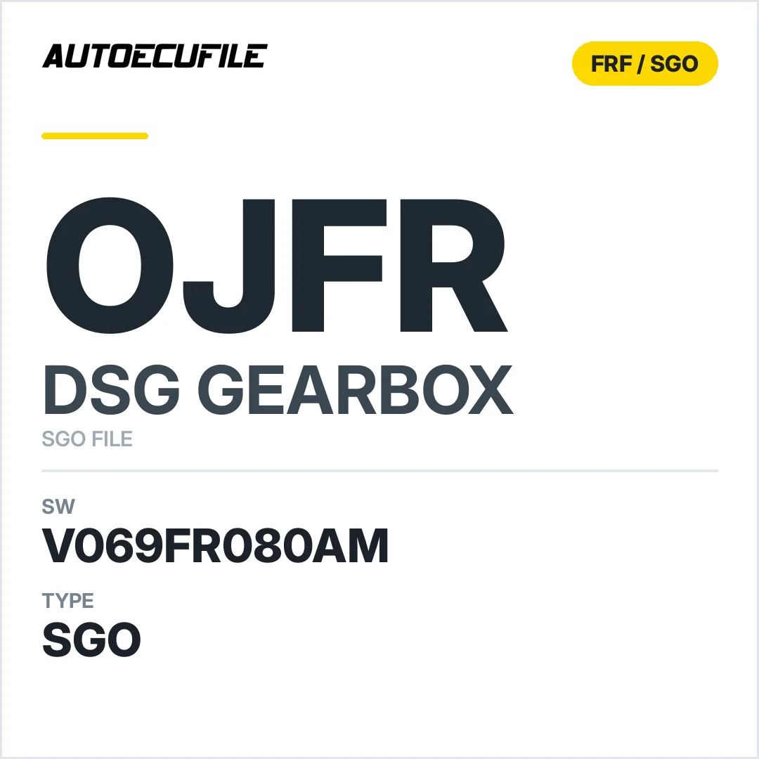 v069FR080AM   getriebe DSG OJFR sw SGO FILE