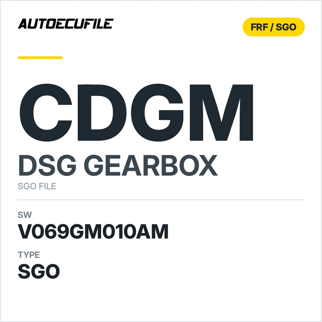 v069GM010AM   getriebe DSG cDGM sw SGO FILE