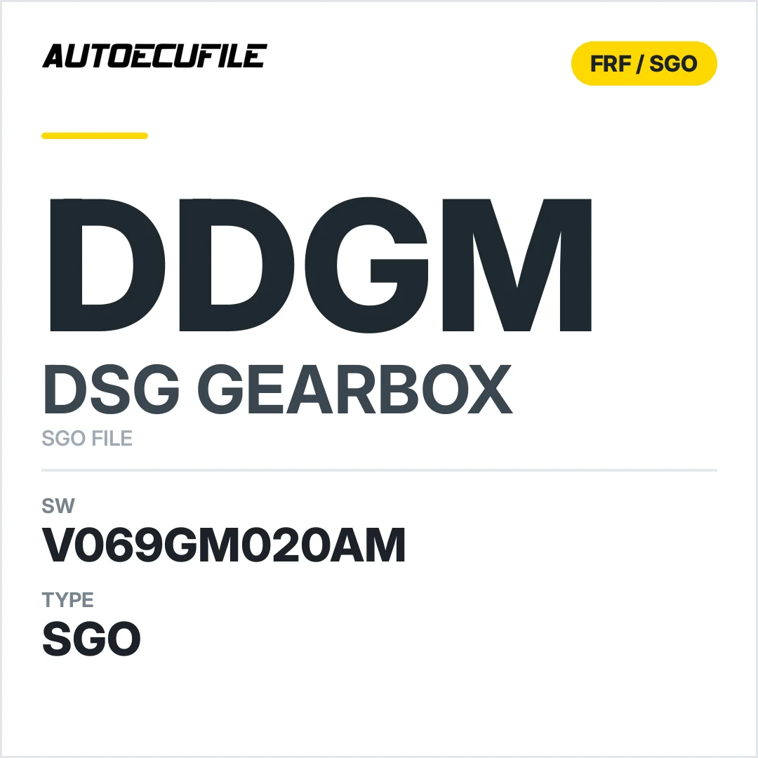 v069GM020AM   getriebe DSG DDGM sw SGO FILE