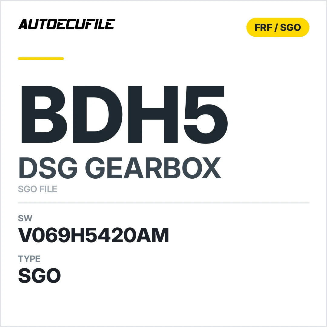 v069H5420AM   getriebe DSG bDH5 sw SGO FILE