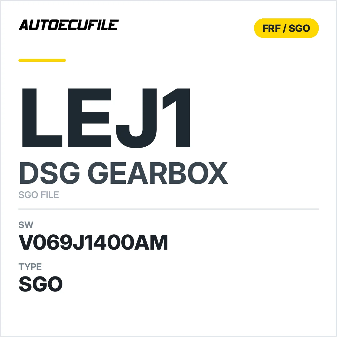v069J1400AM   getriebe DSG LEJ1 sw SGO FILE