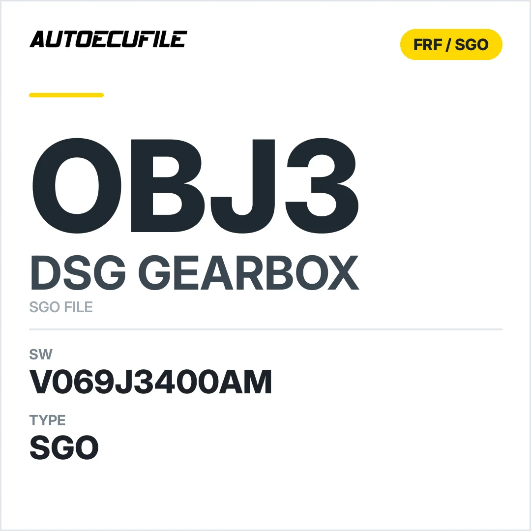 v069J3400AM   getriebe DSG ObJ3 sw SGO FILE