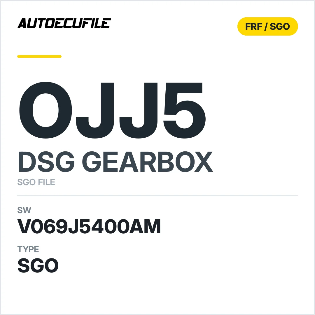 v069J5400AM   getriebe DSG OJJ5 sw SGO FILE