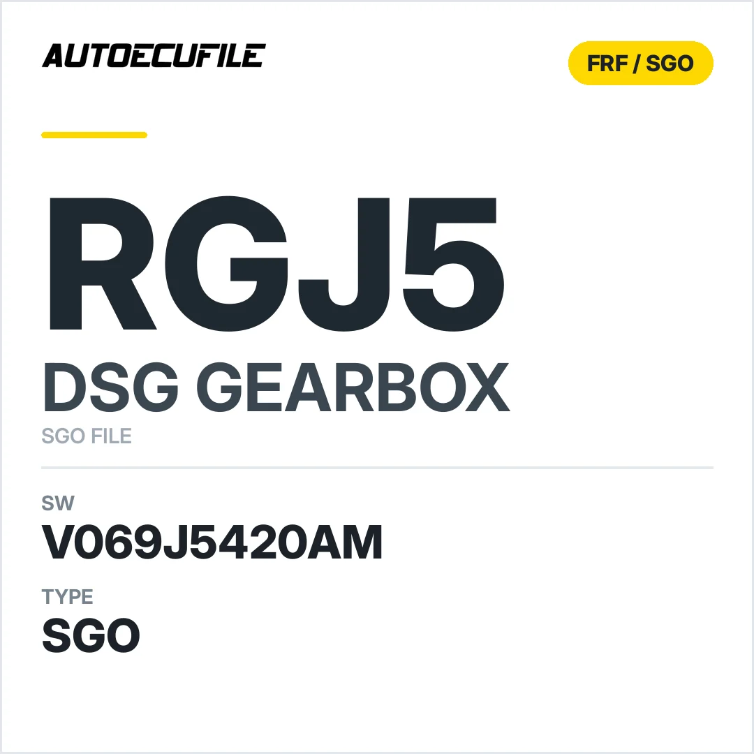 v069J5420AM   getriebe DSG RgJ5 sw SGO FILE