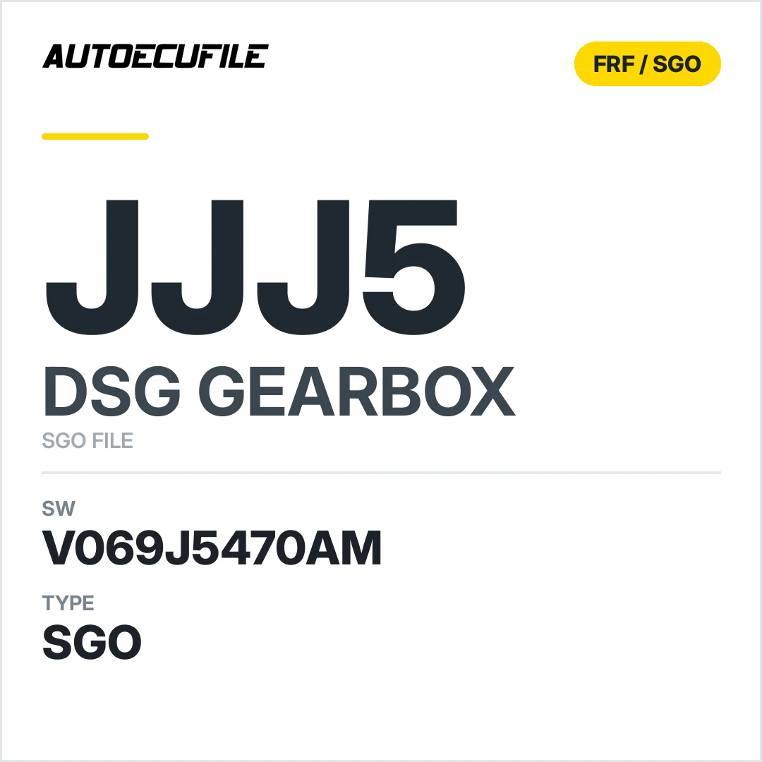 v069J5470AM   getriebe DSG jJJ5 sw SGO FILE