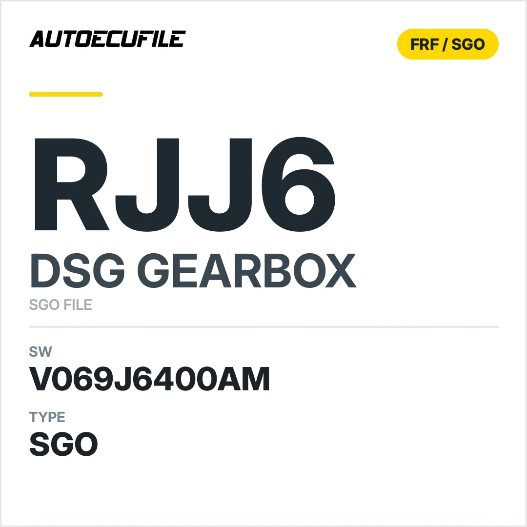 v069J6400AM   getriebe DSG rJJ6 sw SGO FILE