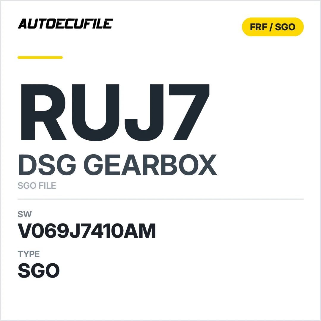v069J7410AM   getriebe DSG rUJ7 sw SGO FILE