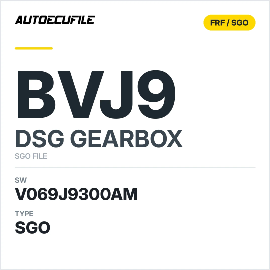 v069J9300AM   getriebe DSG BVJ9 sw SGO FILE