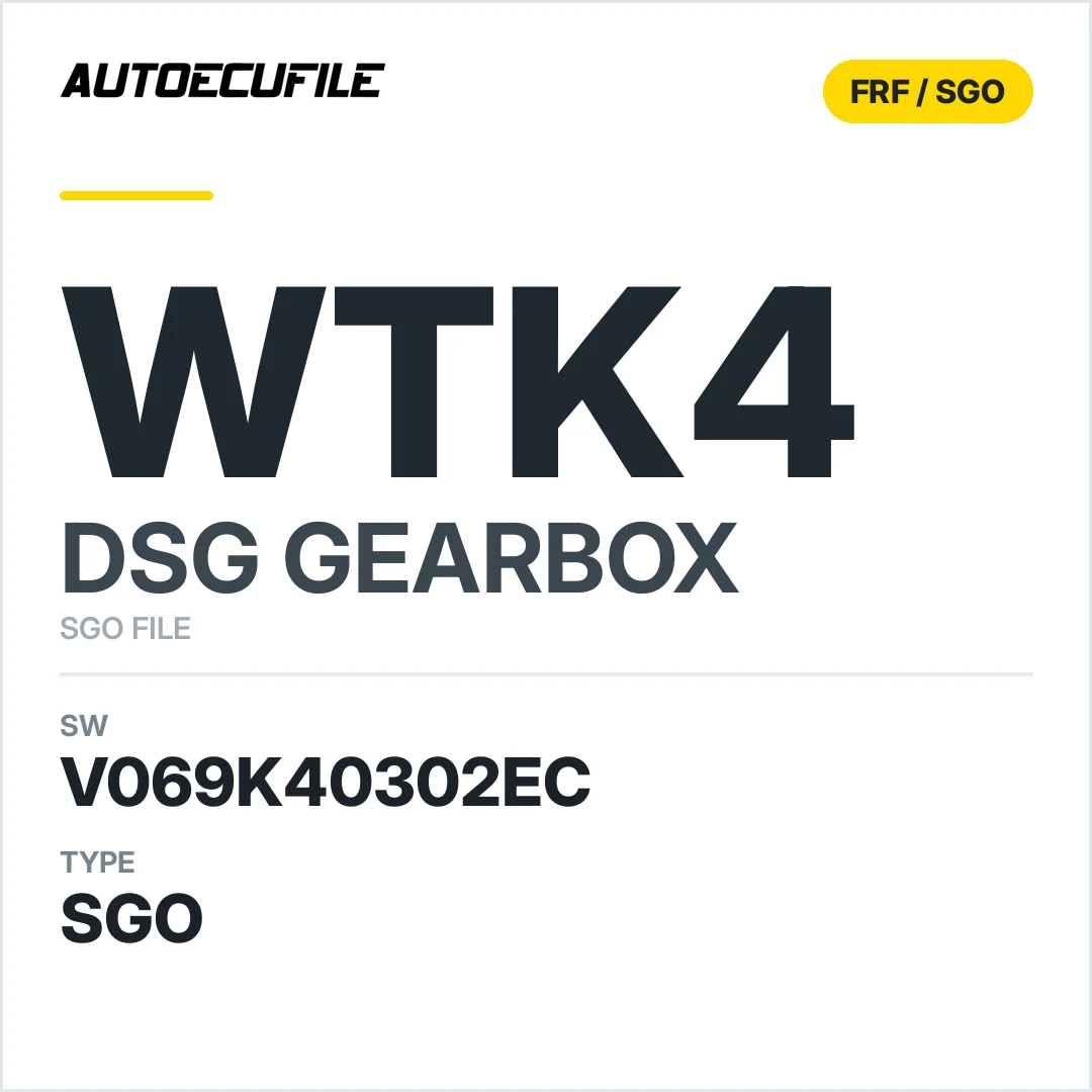 v069K40302ec  getriebe DSG WTK4 sw SGO FILE