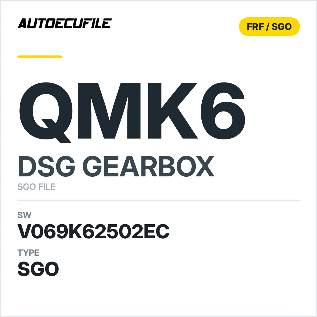 v069K62502ec  getriebe DSG QmK6 sw SGO FILE