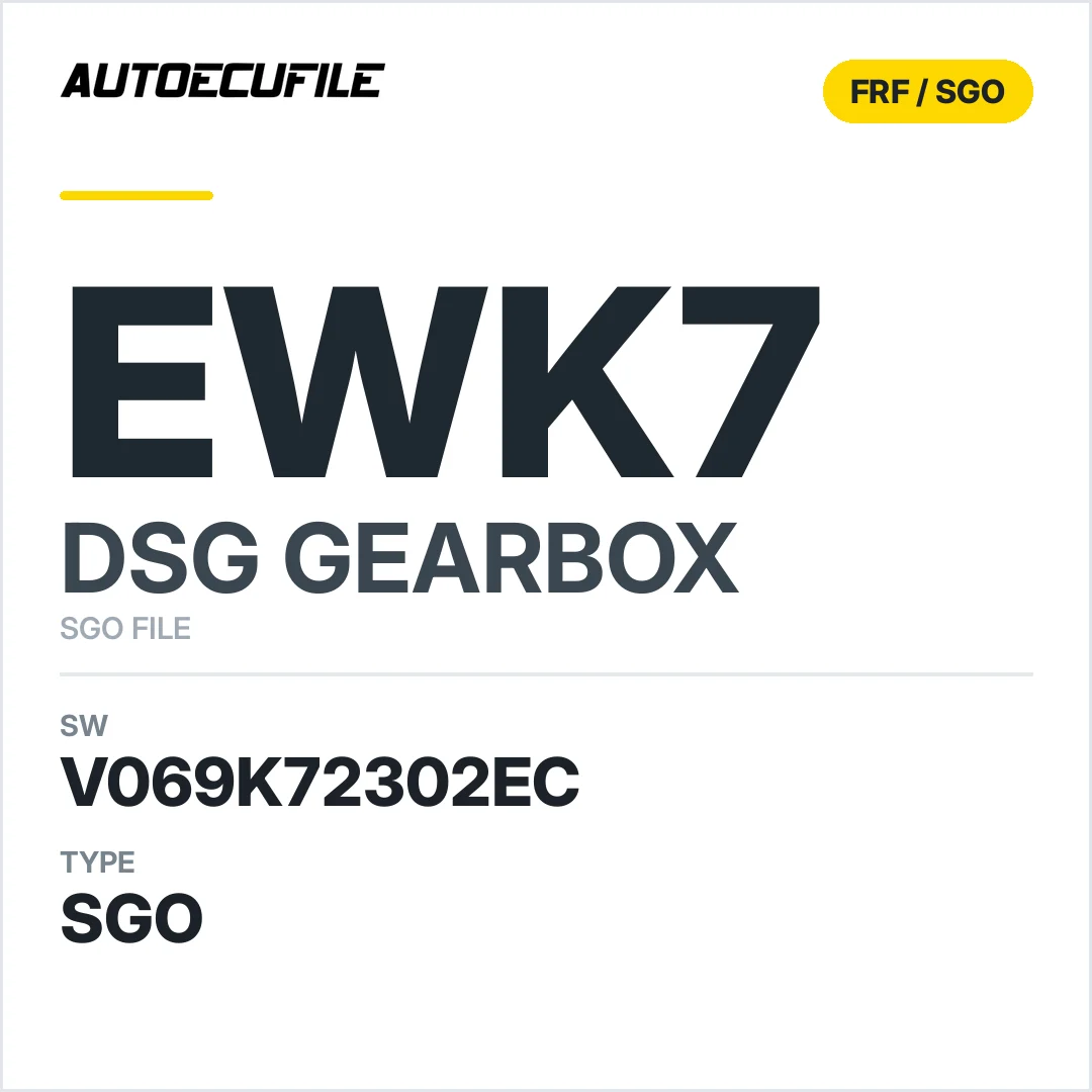 v069K72302ec  getriebe DSG EWK7 sw SGO FILE