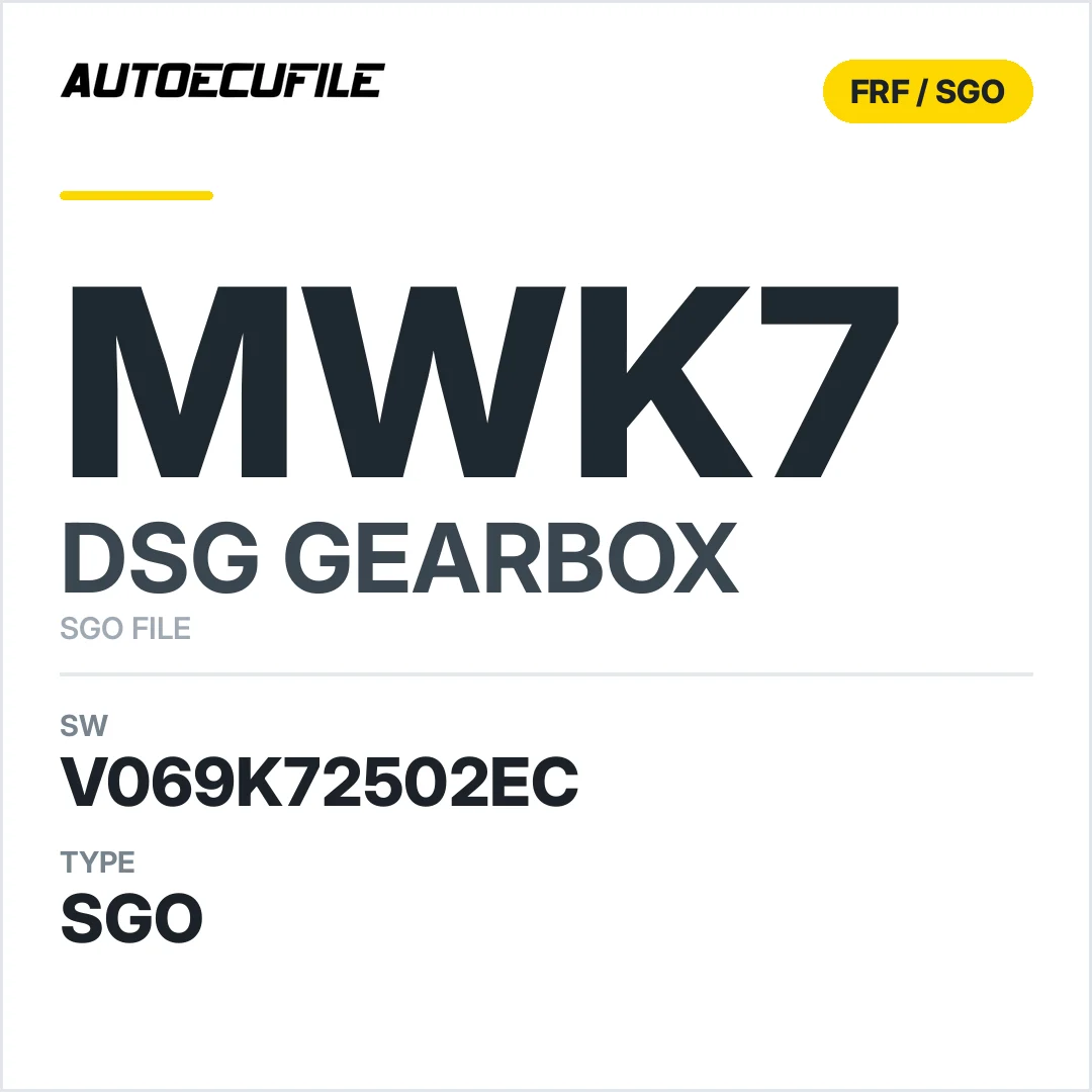 v069K72502ec  getriebe DSG mWK7 sw SGO FILE