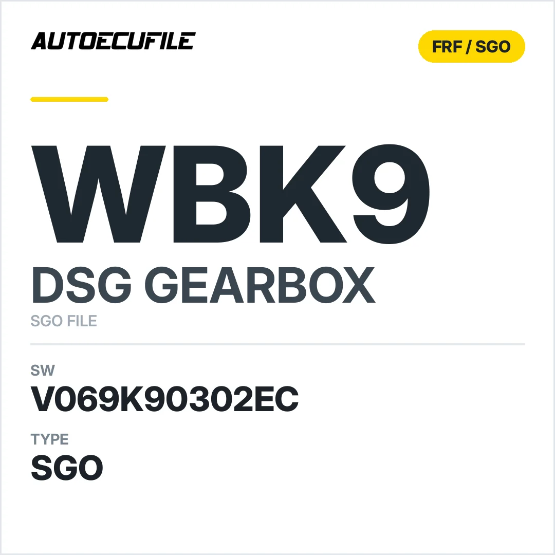 v069K90302ec  getriebe DSG WbK9 sw SGO FILE