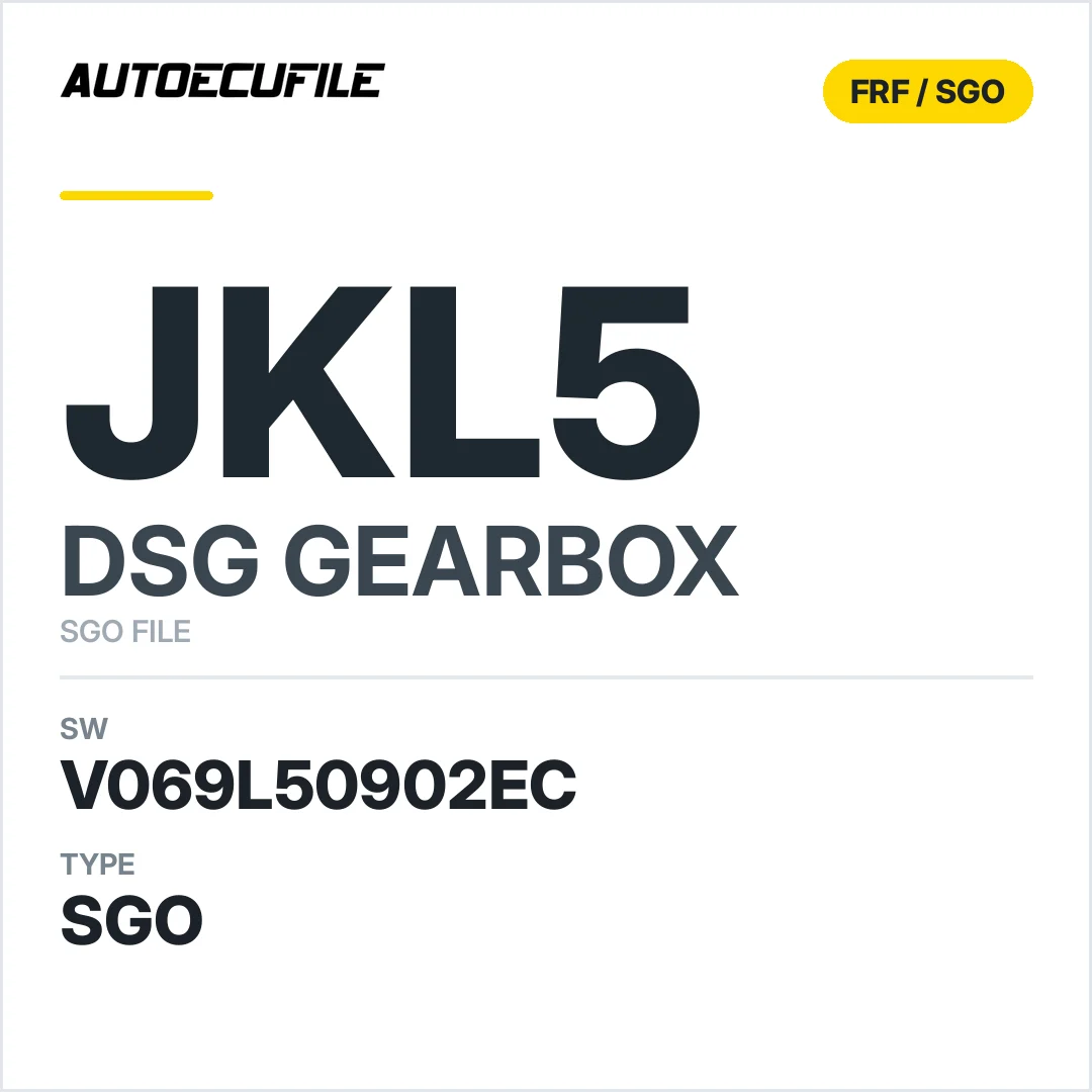 v069L50902ec  getriebe DSG jKL5 sw SGO FILE