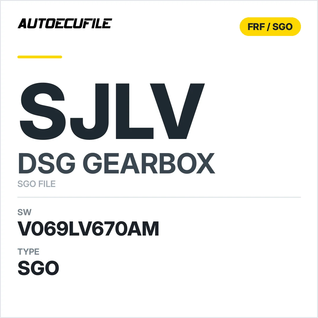 v069LV670AM   getriebe DSG sJLV sw SGO FILE
