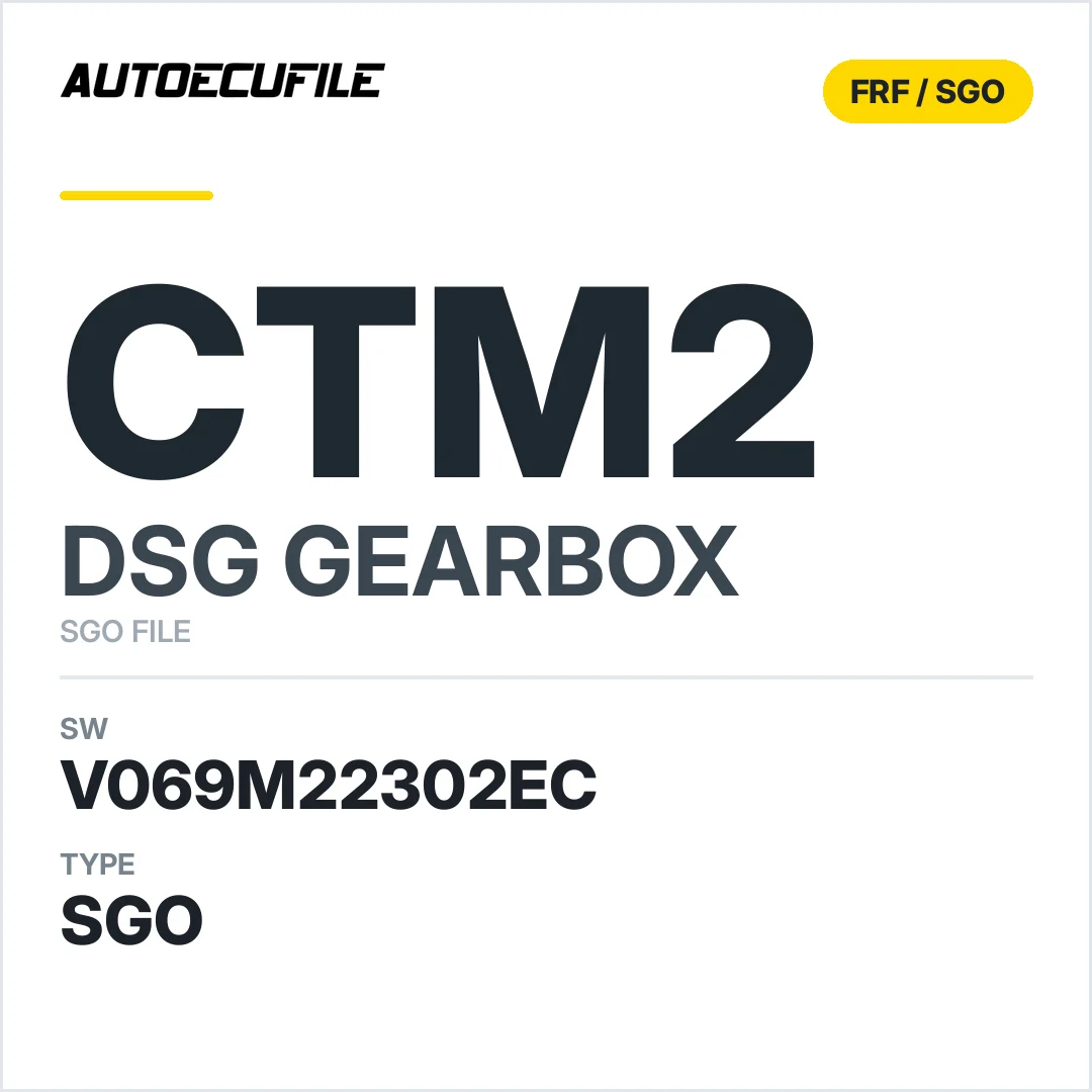 v069M22302ec  getriebe DSG cTM2 sw SGO FILE
