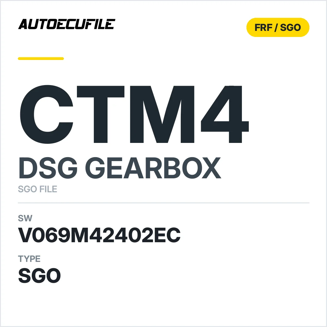 v069M42402ec  getriebe DSG cTM4 sw SGO FILE