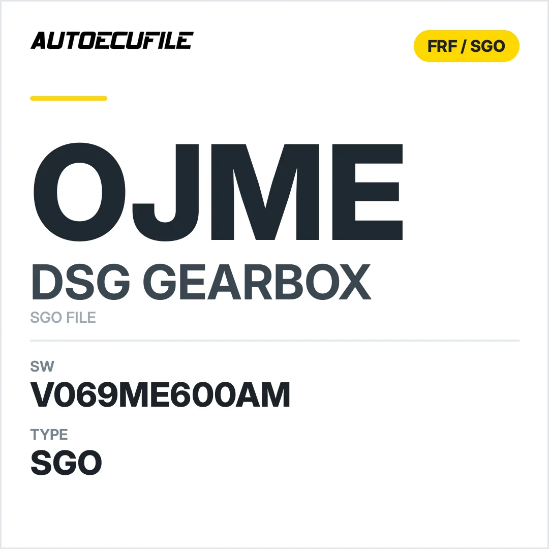 v069ME600AM   getriebe DSG OJME sw SGO FILE