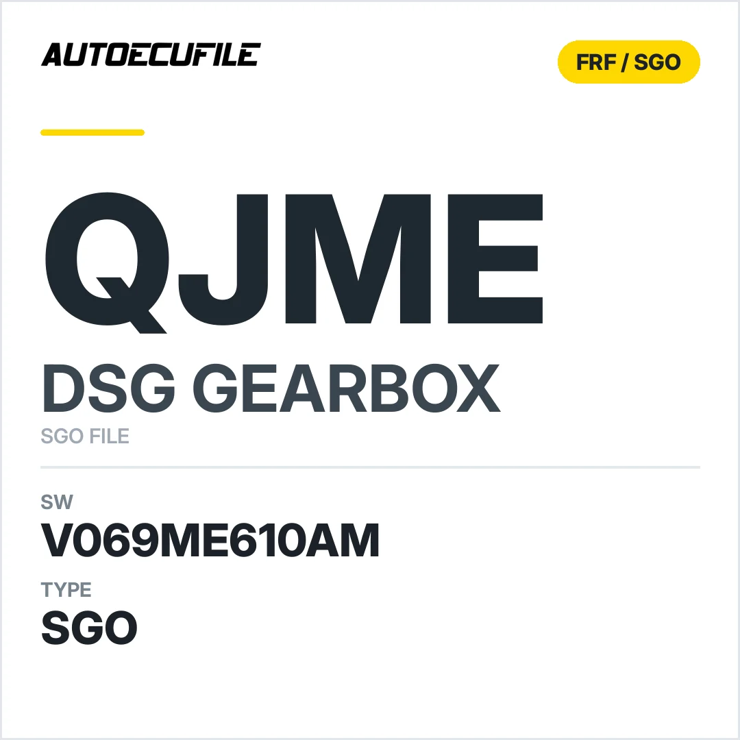 v069ME610AM   getriebe DSG QJME sw SGO FILE