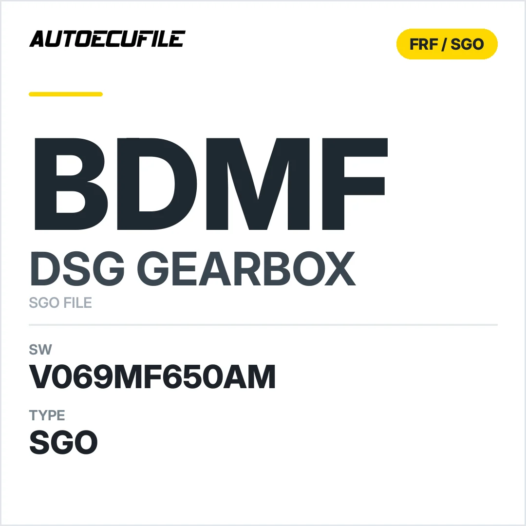 v069MF650AM   getriebe DSG bDMF sw SGO FILE