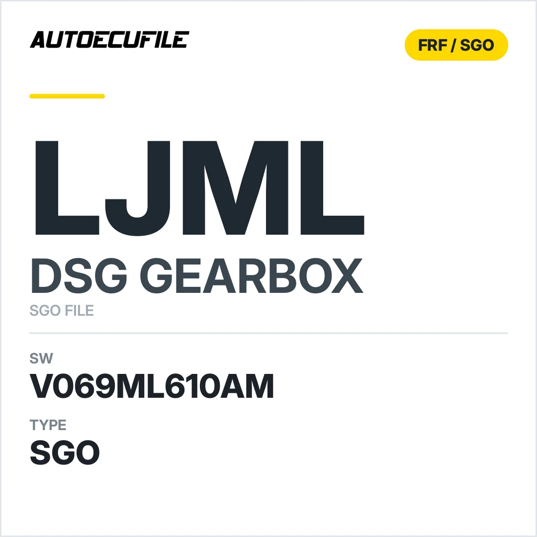 v069ML610AM   getriebe DSG LJML sw SGO FILE