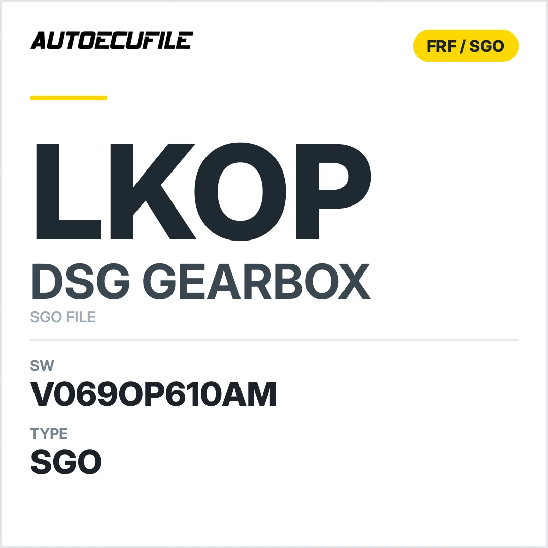 v069OP610AM   getriebe DSG LkOP sw SGO FILE