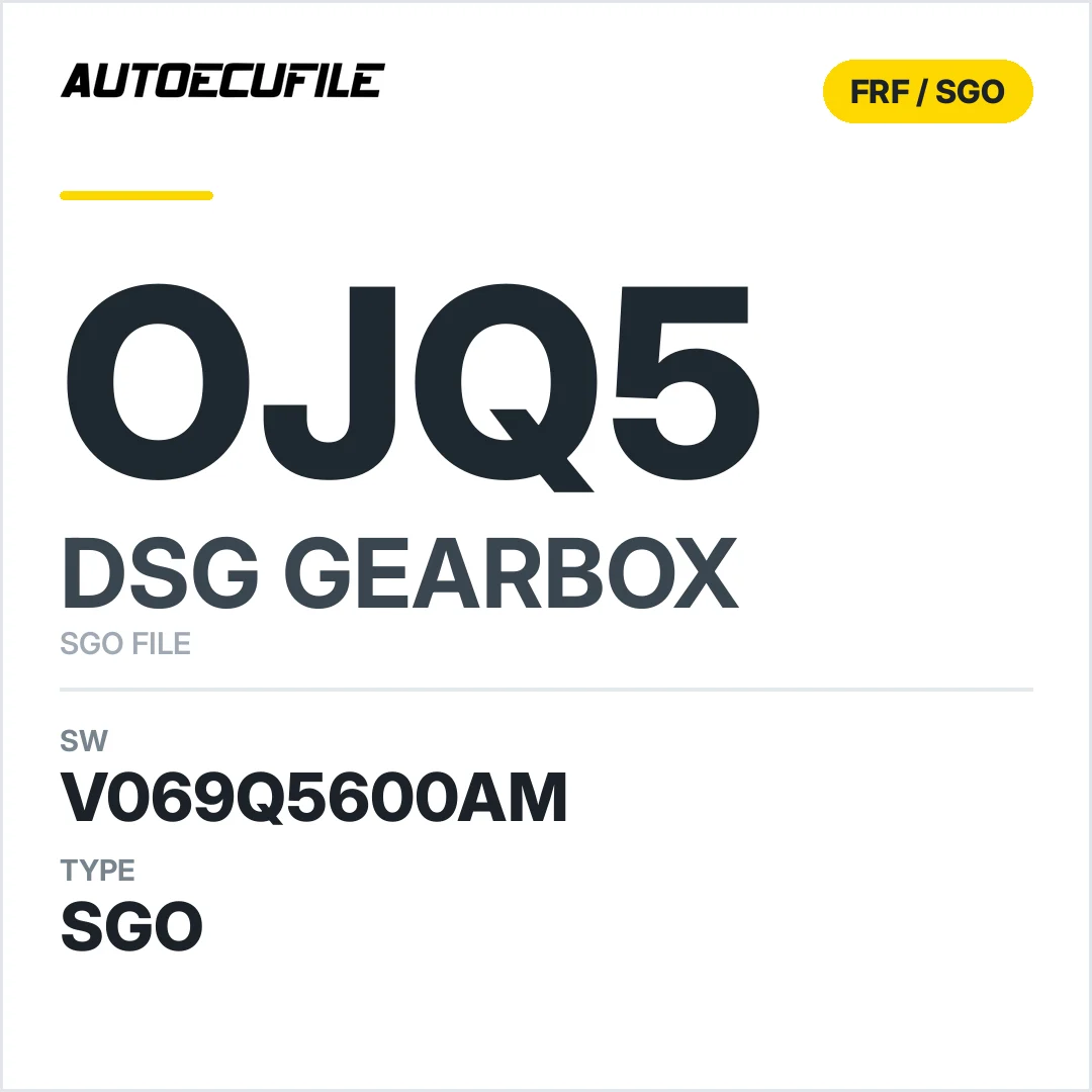 v069Q5600AM   getriebe DSG OJQ5 sw SGO FILE