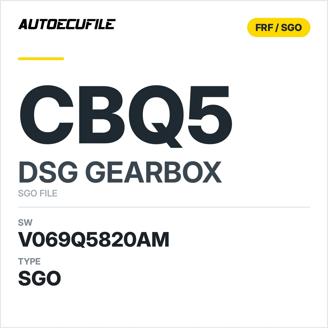 v069Q5820AM   getriebe DSG cbQ5 sw SGO FILE