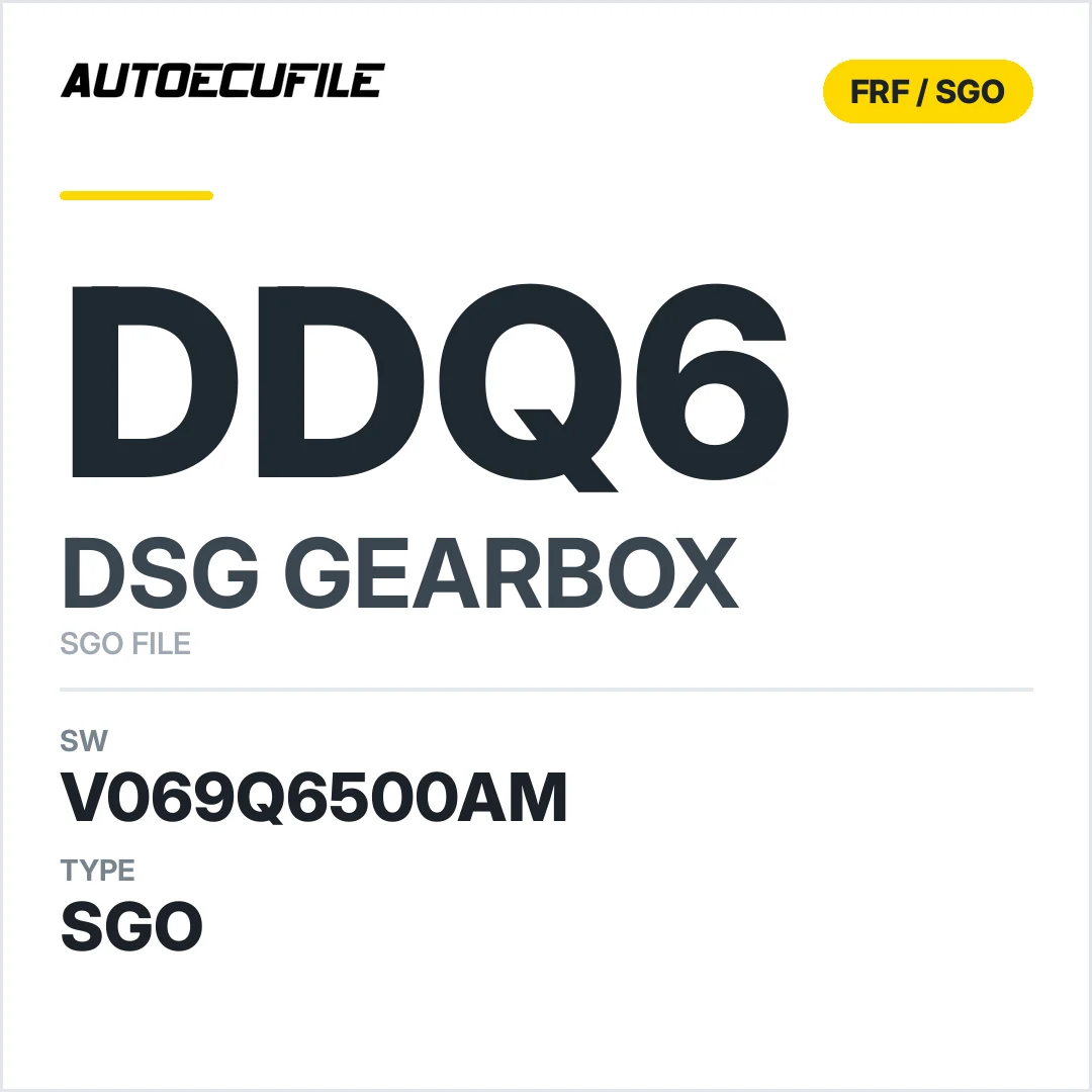 v069Q6500AM   getriebe DSG DDQ6 sw SGO FILE
