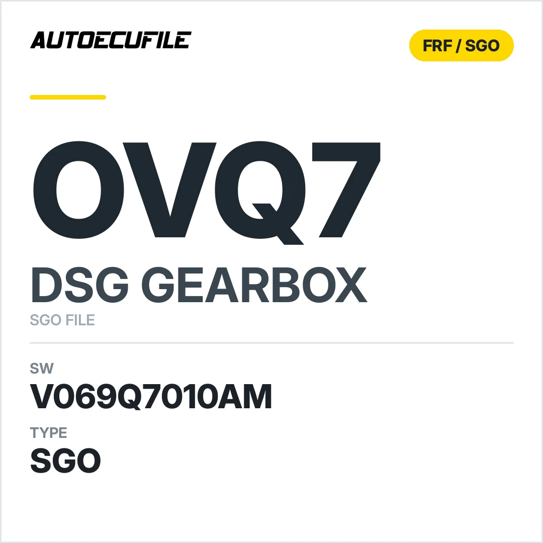 v069Q7010AM   getriebe DSG OVQ7 sw SGO FILE