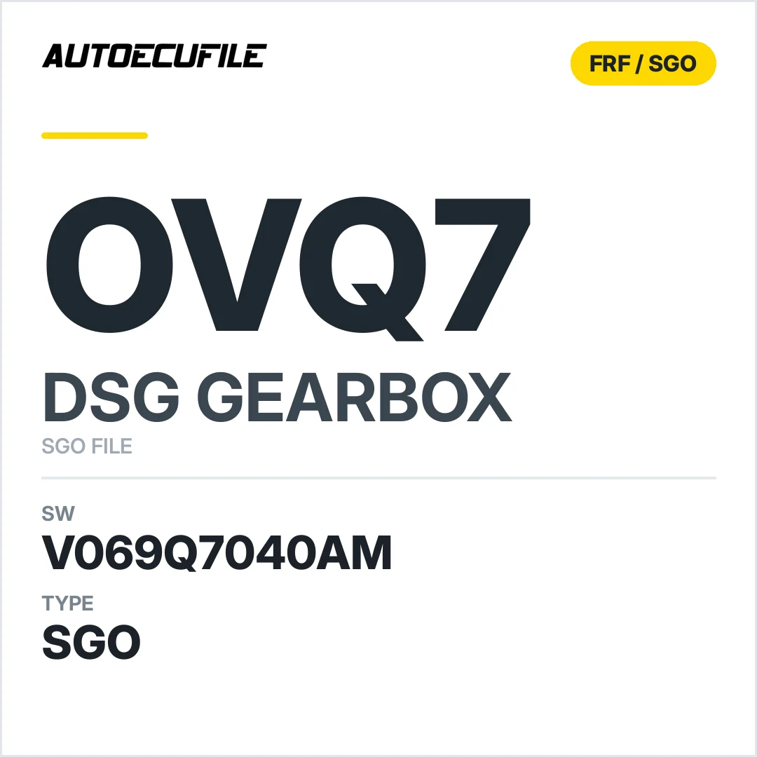 v069Q7040AM   getriebe DSG OVQ7 sw SGO FILE