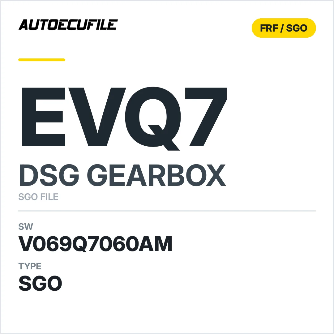 v069Q7060AM   getriebe DSG EVQ7 sw SGO FILE